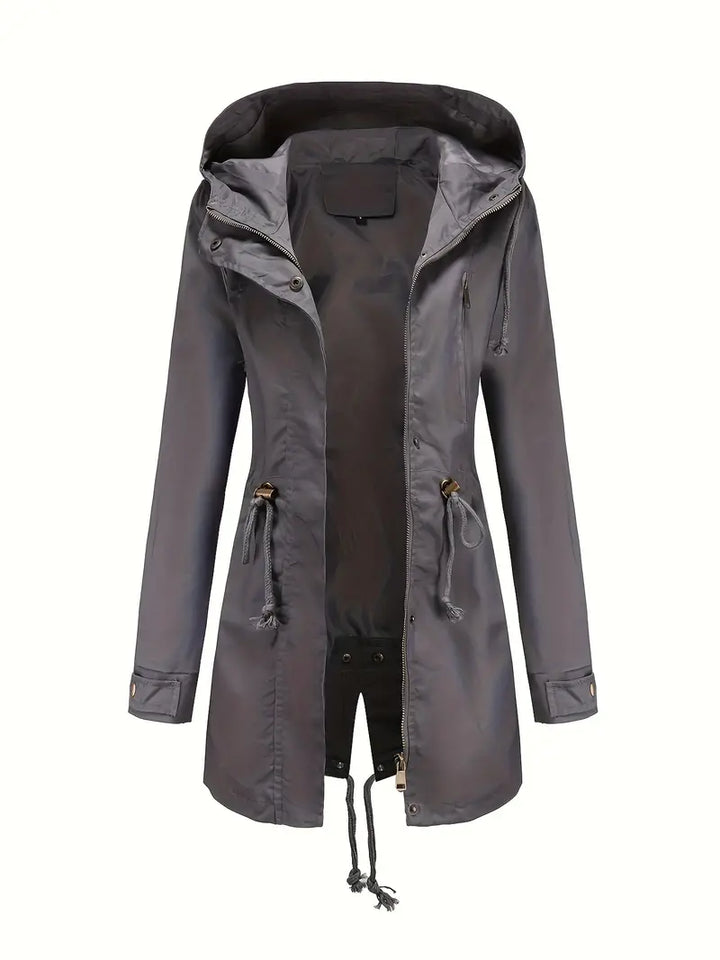 Wasserdichte Regenjacke für Damen mit Kapuze | Funktional