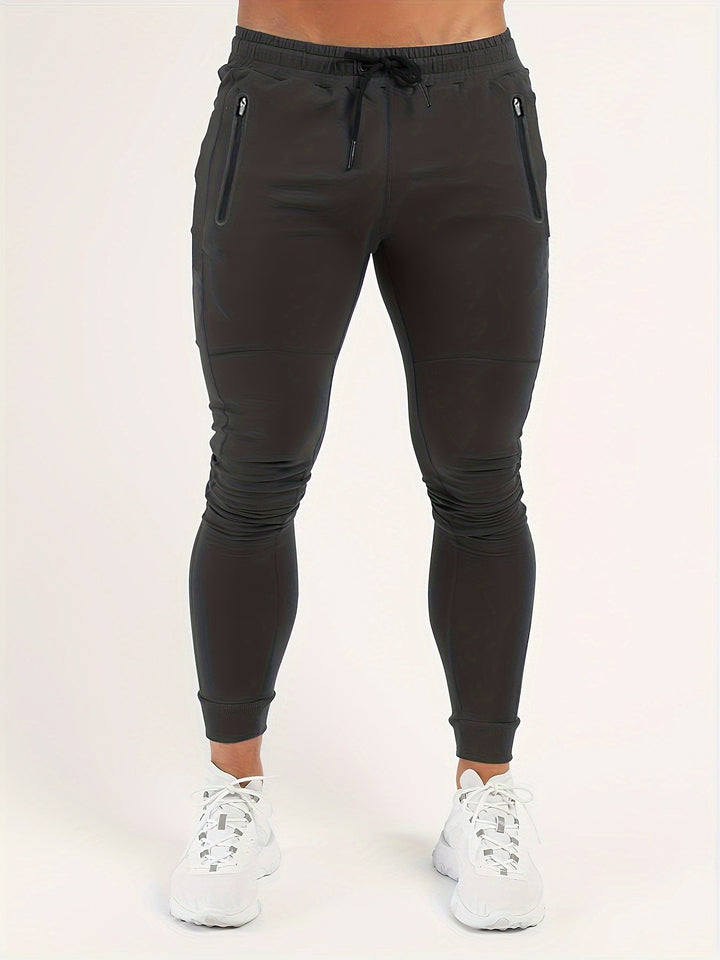 Slim-fit jogginghose mit reißverschlusstaschen