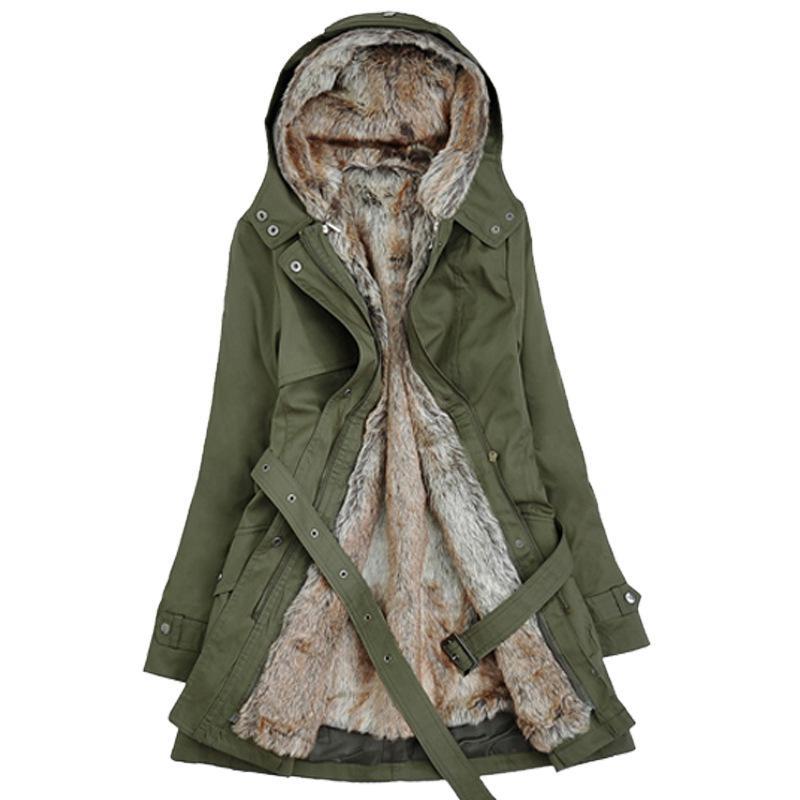 Lässige Winterjacke mit Kapuze für Damen | Stilvoll