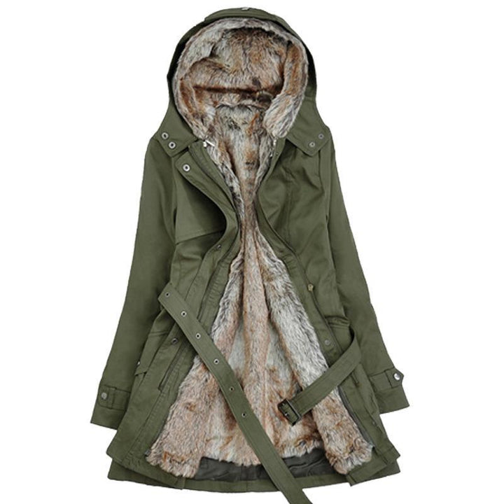 Lässige Winterjacke mit Kapuze für Damen | Stilvoll