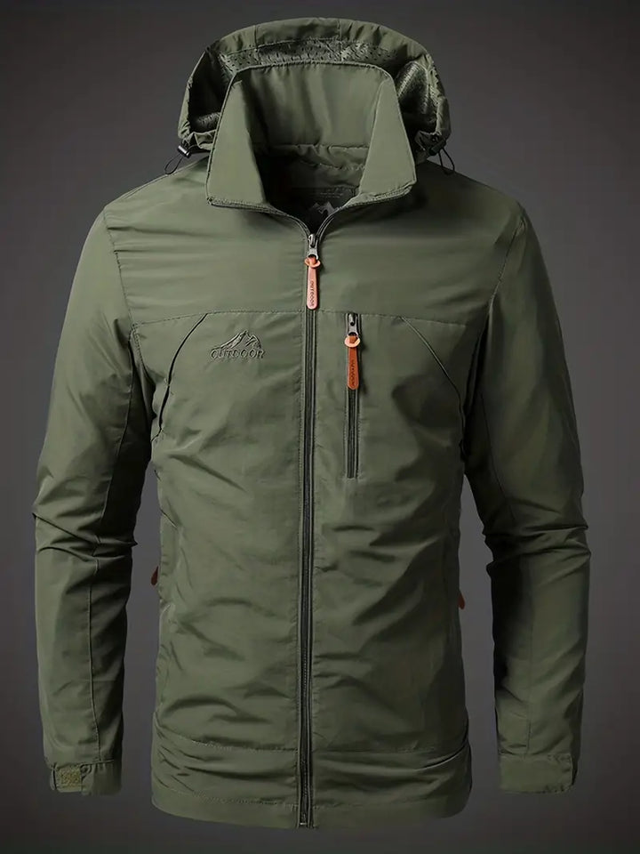 Herren Draußen Jacke mit Kapuze | Wasserdicht