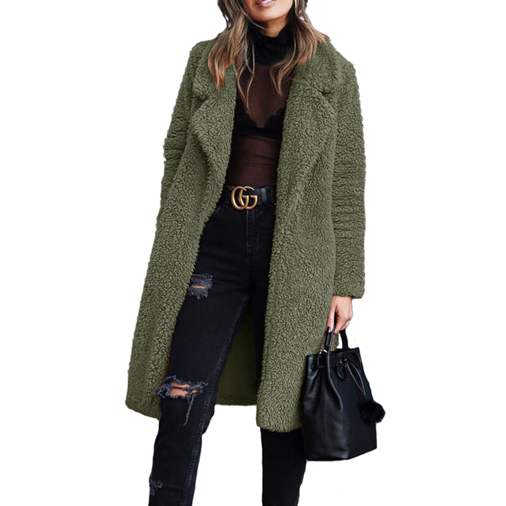 Damen Funktions-Teddy Jacke | Praktische Taschen