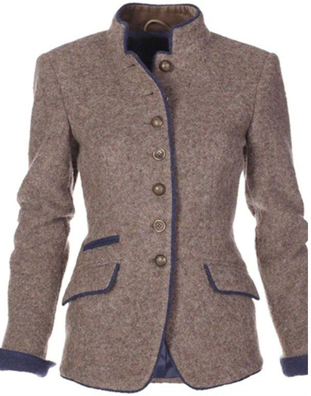 Damen Elegante nifarbene Jacke | Lang