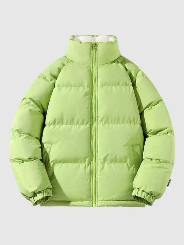 Herren Puffer Langarm Jacke | Reißverschluss