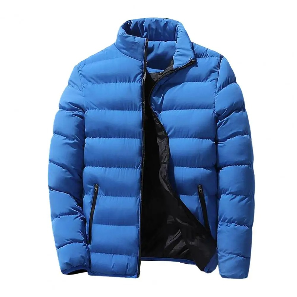 Herren Lässig Puffer Daunenjacke | Reißverschluss