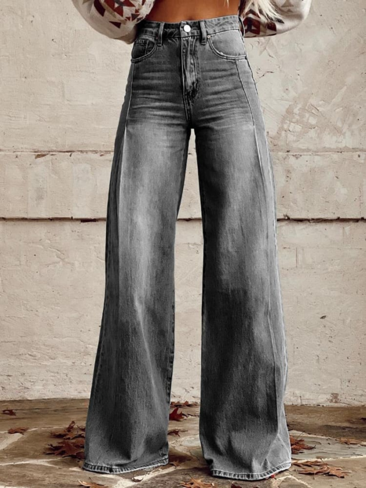 Damen Weite Bequeme Hose | Hohe Taille