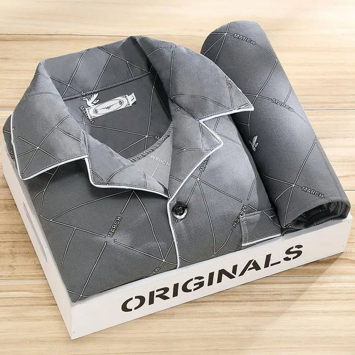 Stylisches pyjama-set für männer