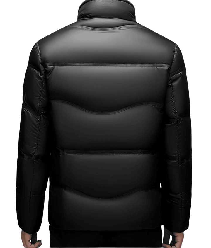 Herren Winter Glänzende Pufferjacke | Reißverschluss