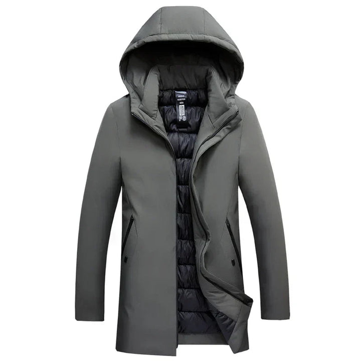 Herren Lange Gefütterte Jacke | Kapuzen