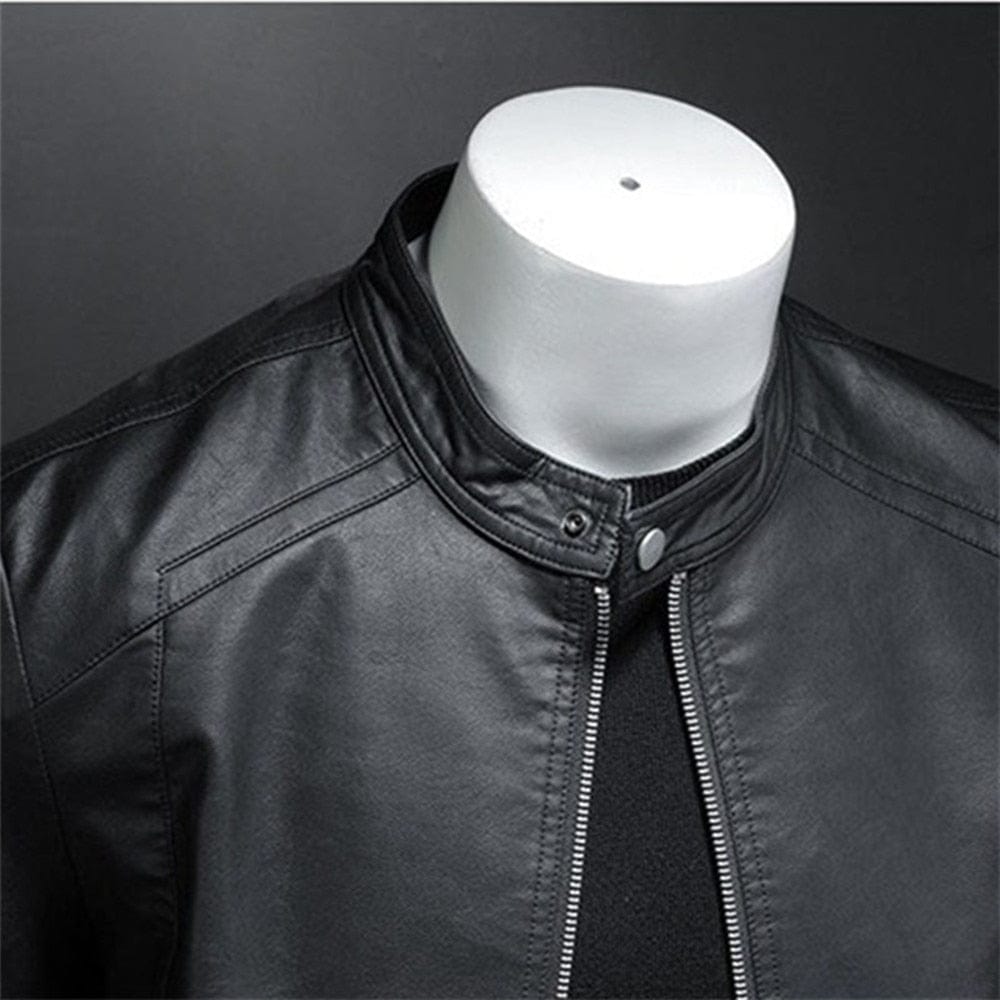 Herren Schwarz Langarm Jacke | Reißverschluss