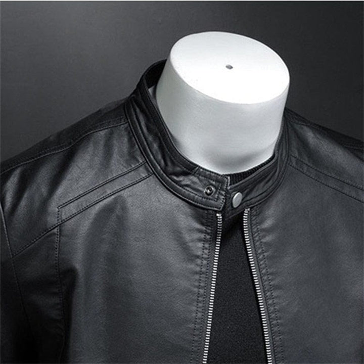 Herren Schwarz Langarm Jacke | Reißverschluss