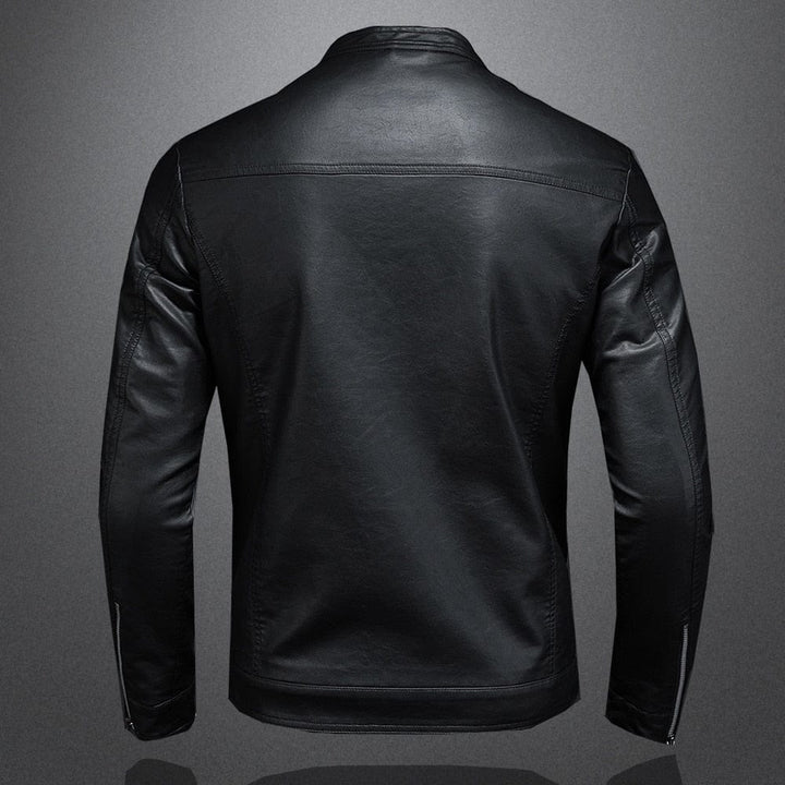 Herren Schwarz Langarm Jacke | Reißverschluss