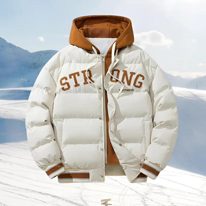 Herren Dicke Puffer-Daunenjacke | Kapuze