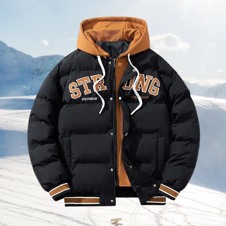 Herren Dicke Puffer-Daunenjacke | Kapuze