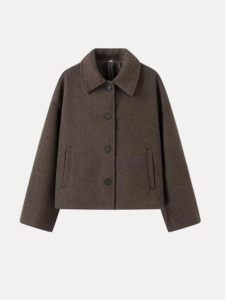 Vintage-Kragenjacke für Damen | Stilvoll