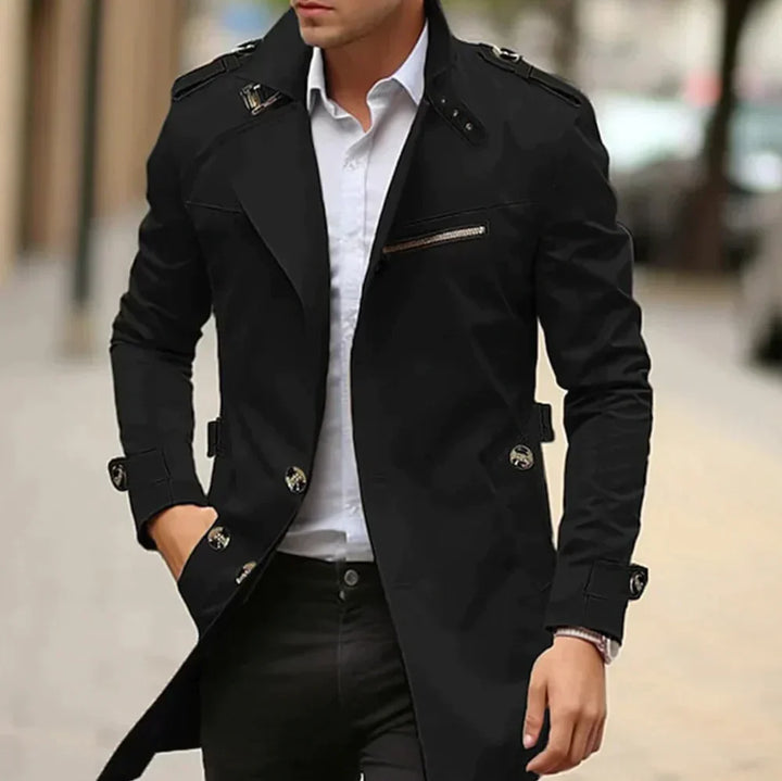 Herren Stilvolle Trenchcoat | Lange