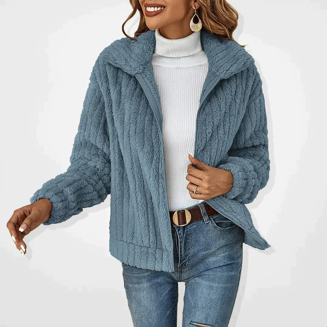 Gesteppte Damen-Teddy Jacke | Kurz