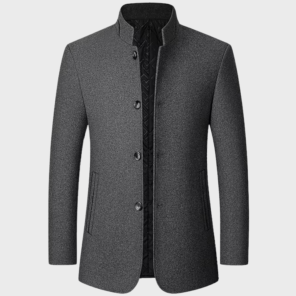 Herren Stilvoller Knopf Daunen Mantel | Bequeme