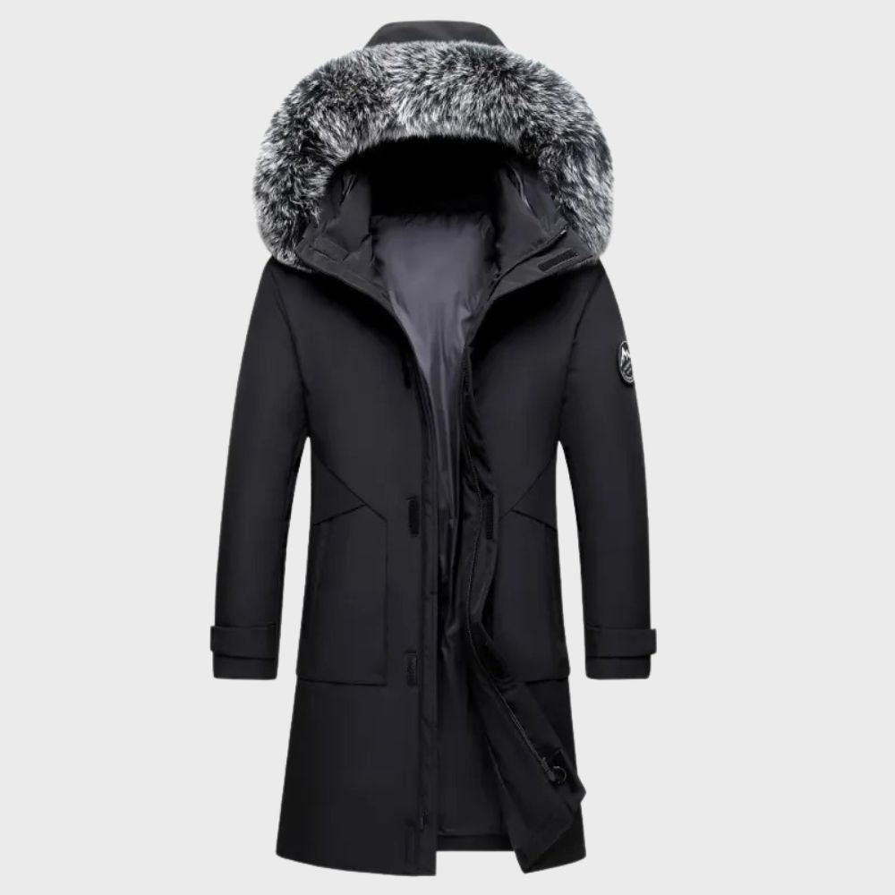 Damen Langer Kapuze Winter Parka Jacke | Wasserdicht