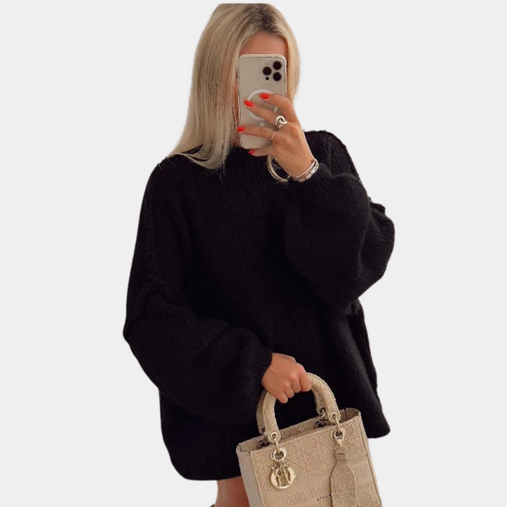 Stylischer pullover in übergröße für frauen