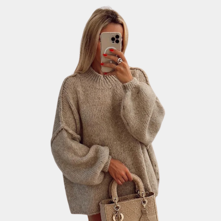 Stylischer pullover in übergröße für frauen