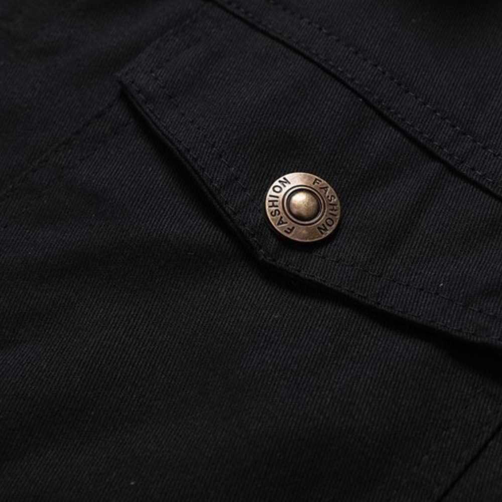 Herren Warme Jacke mit Knopfleiste | Langen Ärmeln