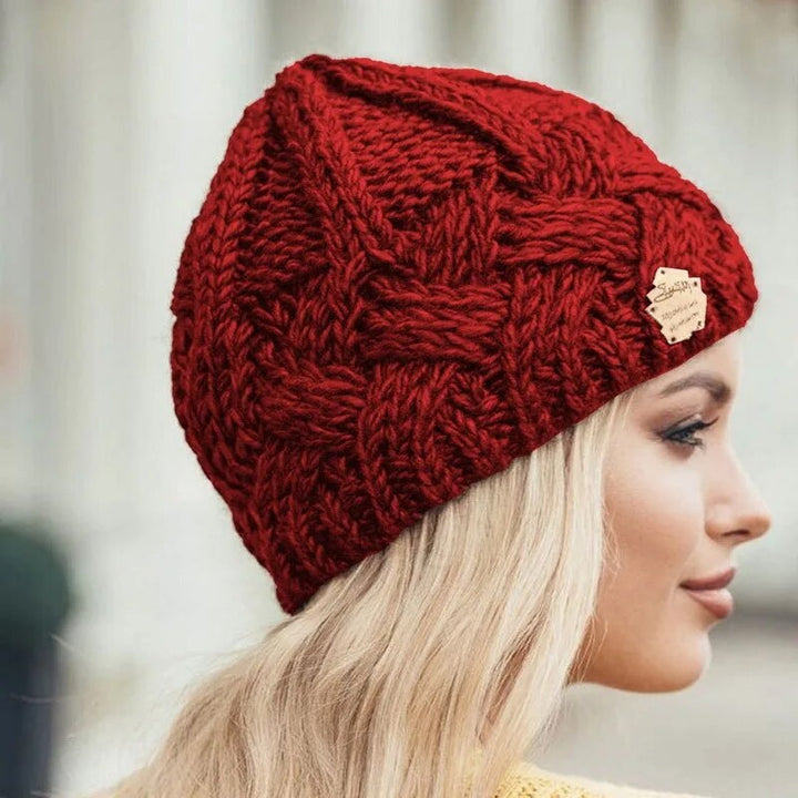 Weiche und modische strickmütze