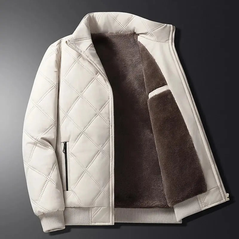 Herren Steppwinter Jacke | Reißverschluss