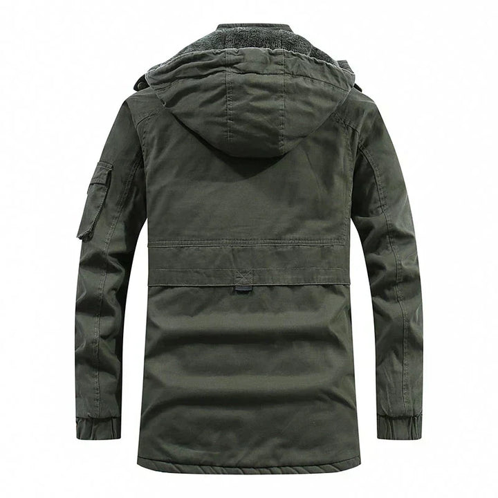 Herren Winter Langarm Jacke mit Kapuze | Warme