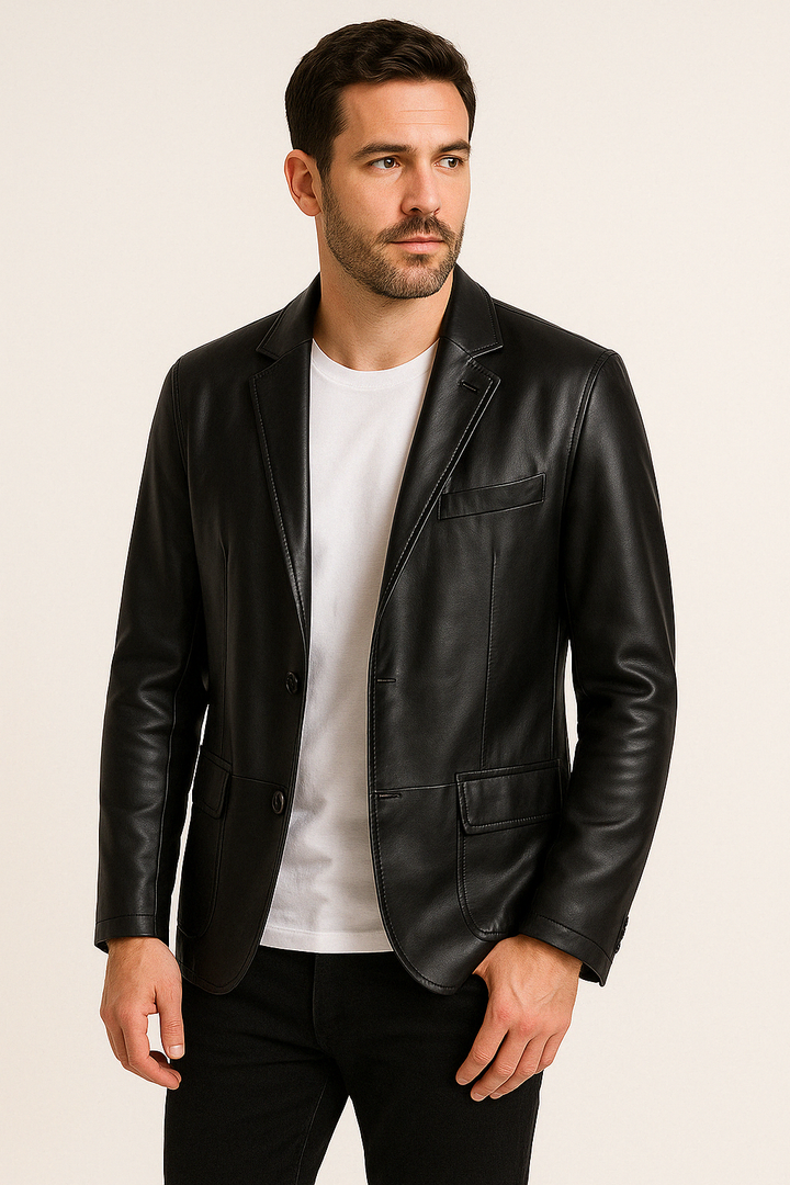Herren Moderner Schmal Geschnittener Blazer | Lange Ärmel