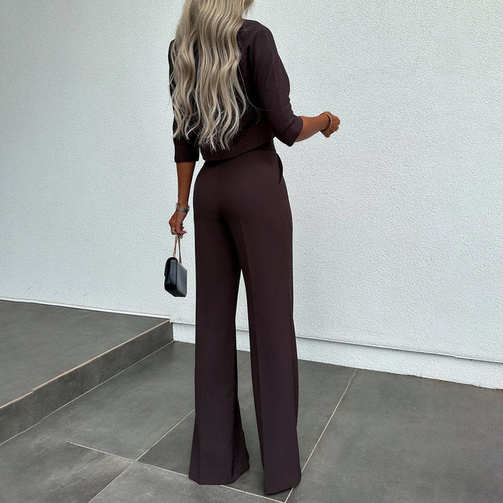 Business-stil zweiteiliges set für frauen