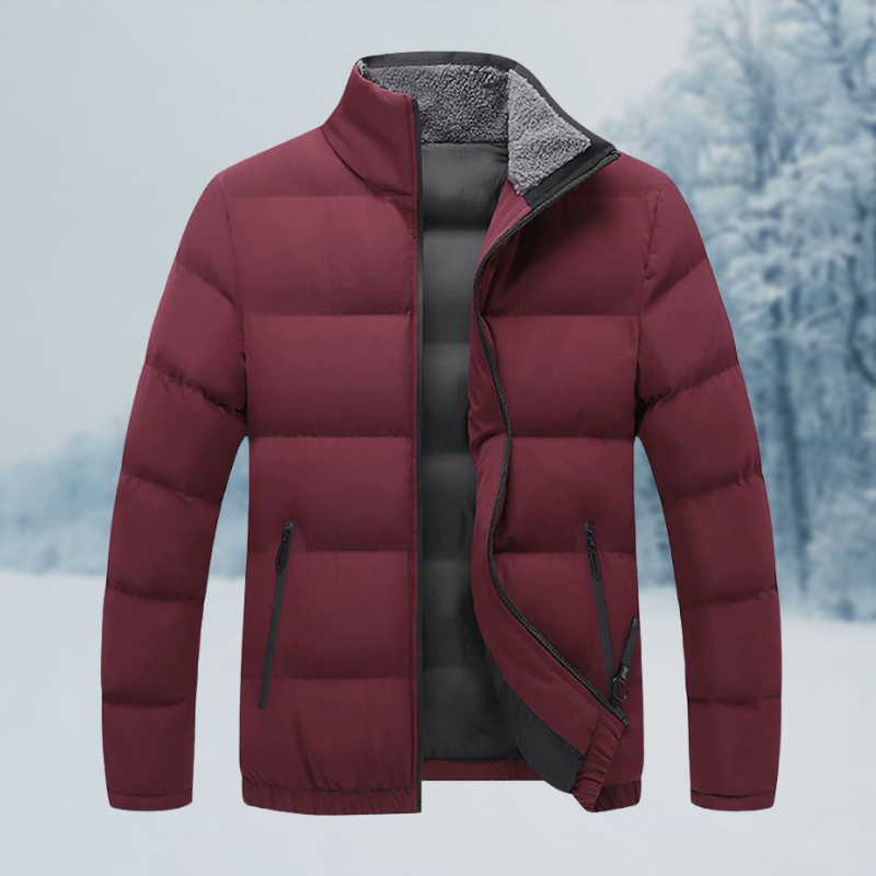 Herren Klassische Leichte Pufferjacke | Reißverschluss