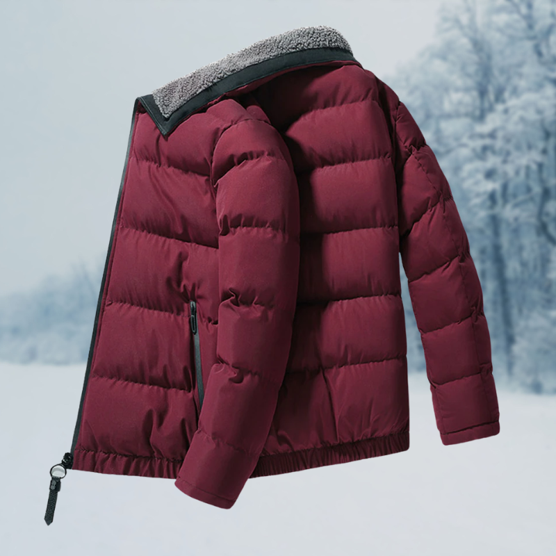 Herren Klassische Leichte Pufferjacke | Reißverschluss