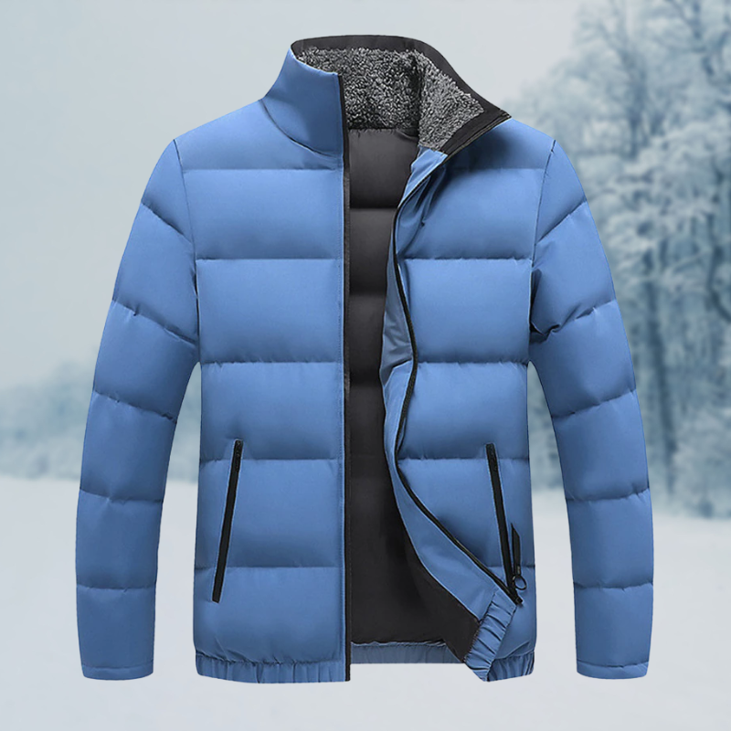 Herren Klassische Leichte Pufferjacke | Reißverschluss