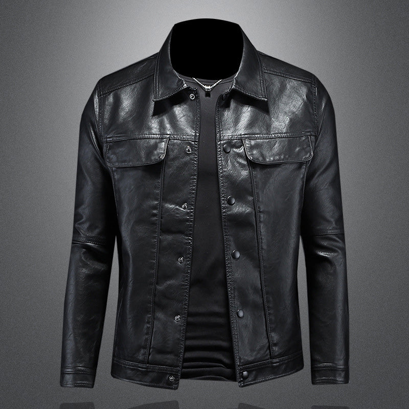 Herren Weinlese Knopf Daunen Jacke | Brusttaschen