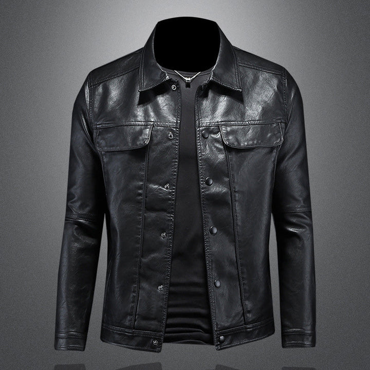 Herren Weinlese Knopf Daunen Jacke | Brusttaschen