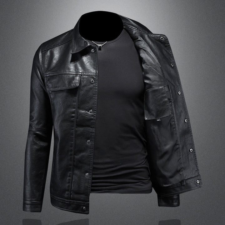 Herren Weinlese Knopf Daunen Jacke | Brusttaschen