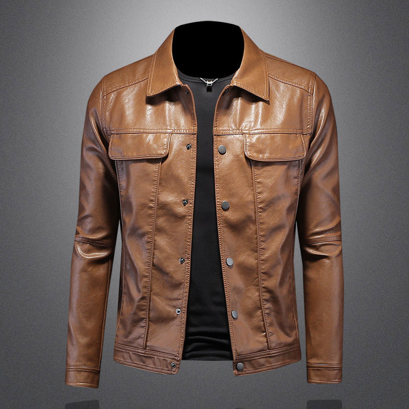 Herren Weinlese Knopf Daunen Jacke | Brusttaschen
