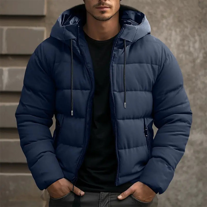 Herren Pufferjacke mit Reißverschluss | Moderne