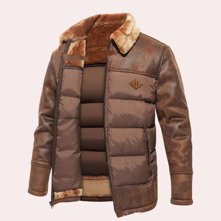 Herren Winter Steppjacke | SoftShell
