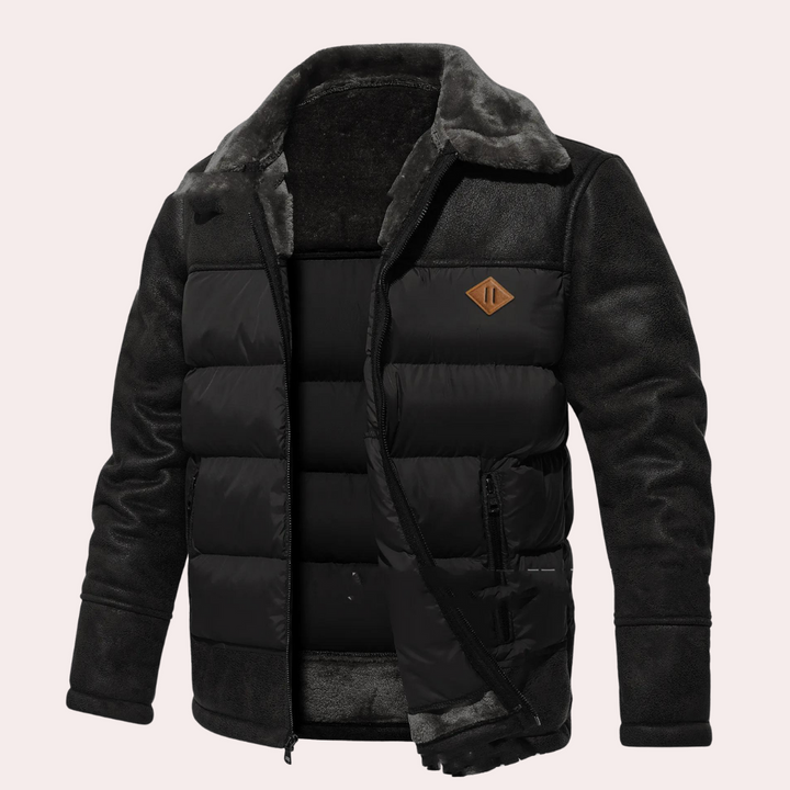 Herren Winter Steppjacke | SoftShell