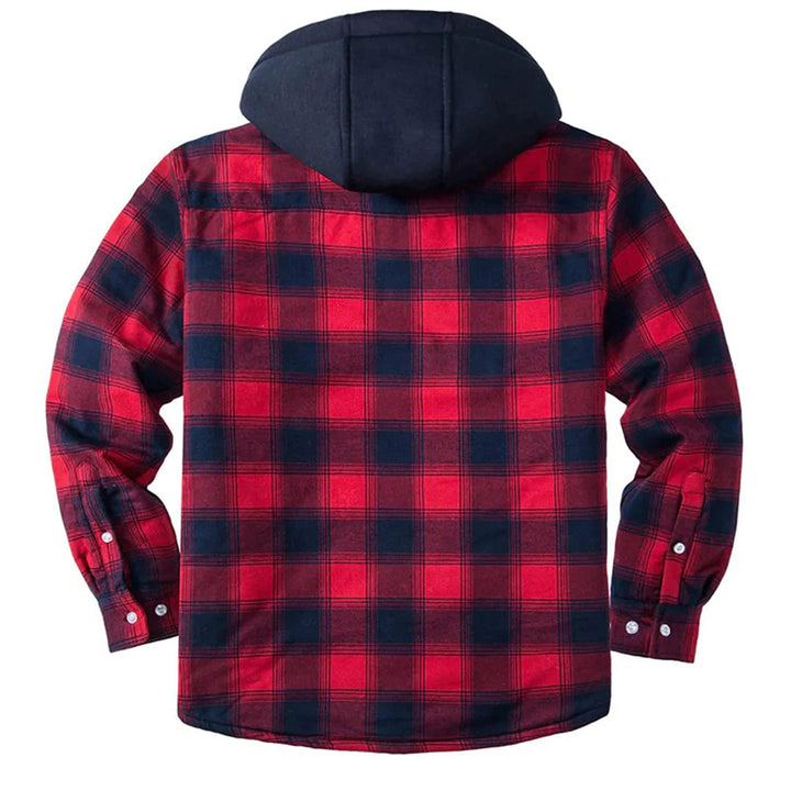Herren Karierte Kapuzenjacke | Winter