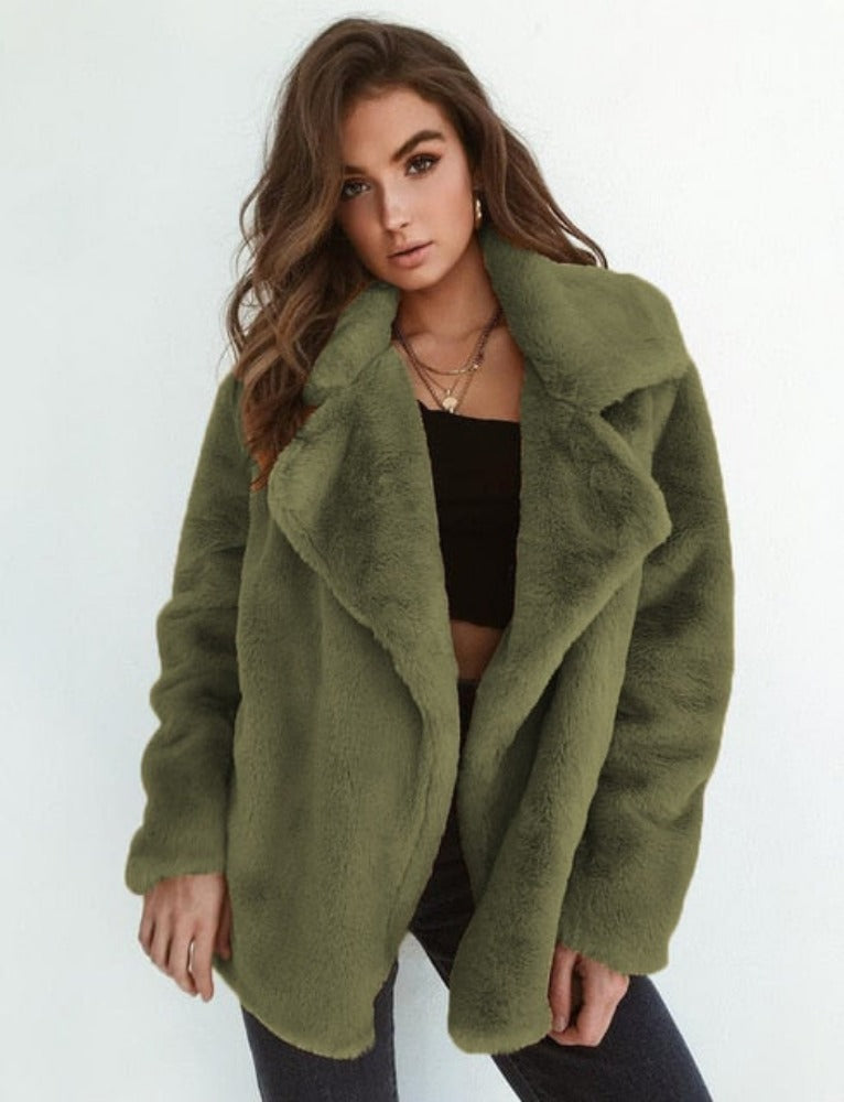 Damen Warmer Wintermantel | Lange Ärmel