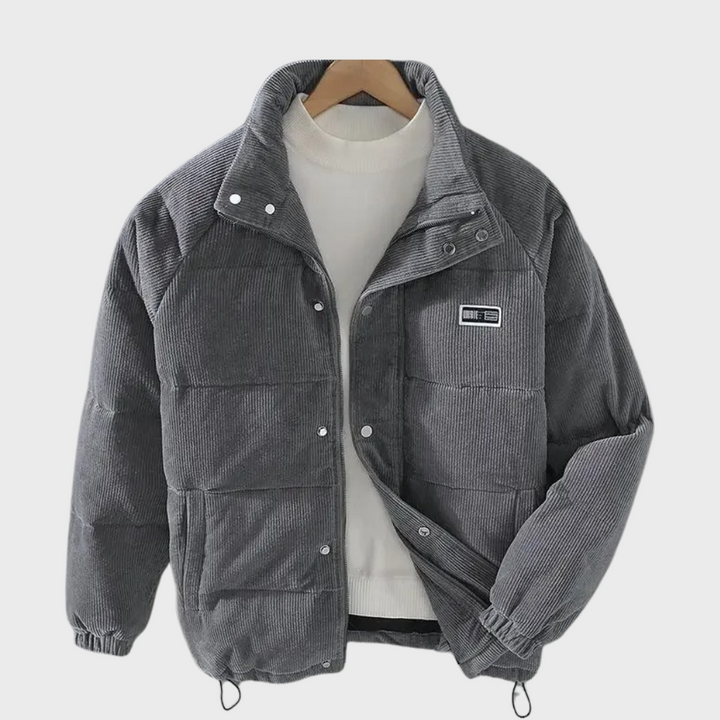 Herren Puffer Knopf Daunen Jacke | Warme