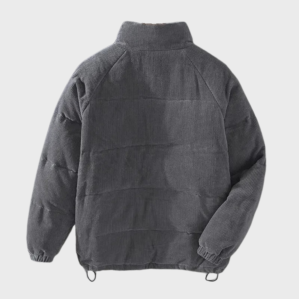 Herren Puffer Knopf Daunen Jacke | Warme