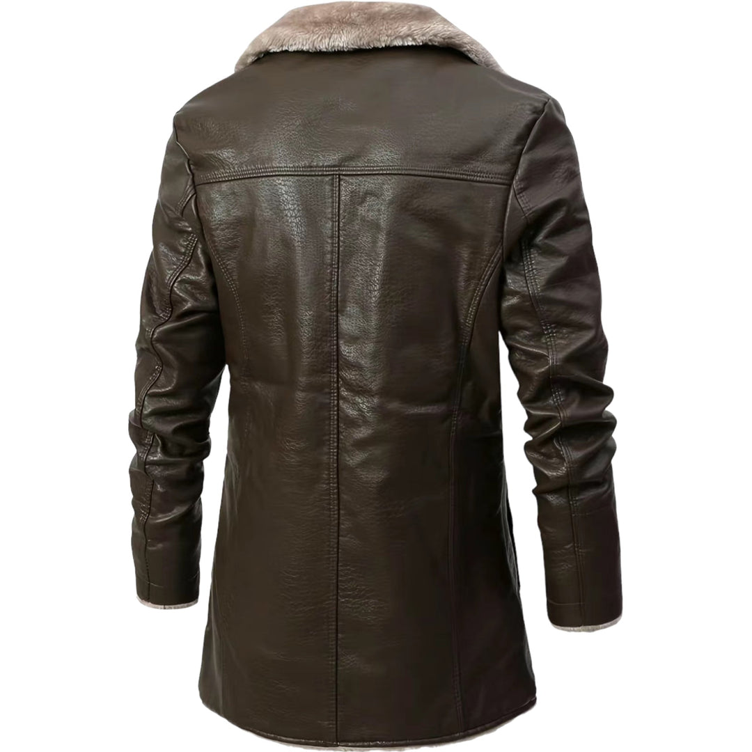 Herren Klassischer Warmer Langer Mantel | Lange Ärmel