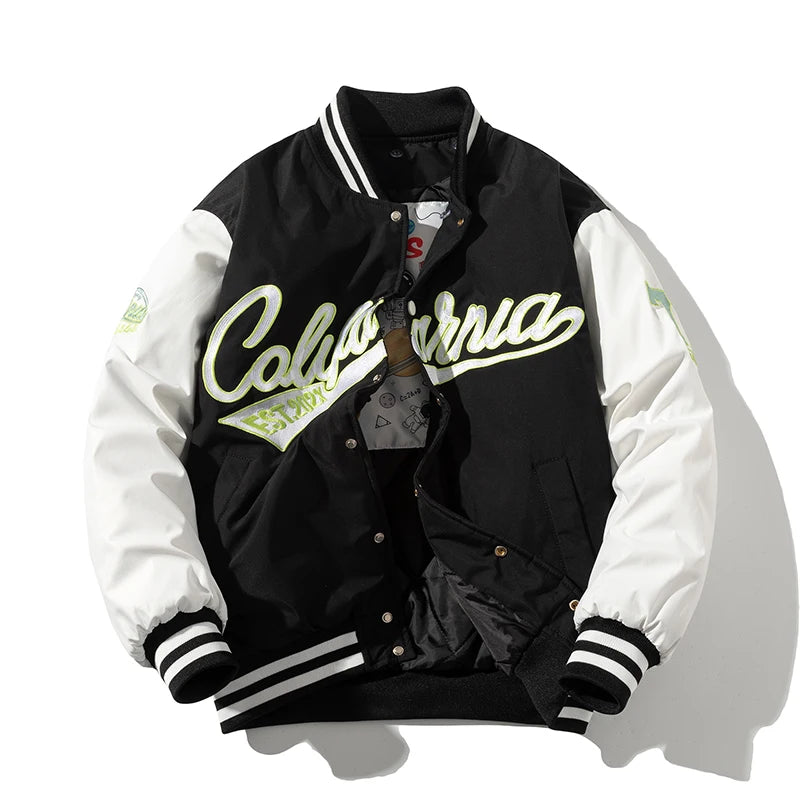Bestickte College Jacke für Herren | Rückwärts