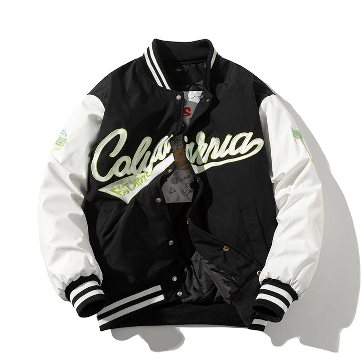Bestickte College Jacke für Herren | Rückwärts