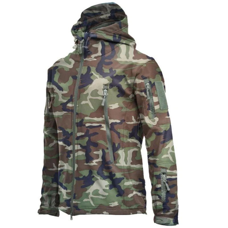 Herren Militärische Tarnjack | Kapuze