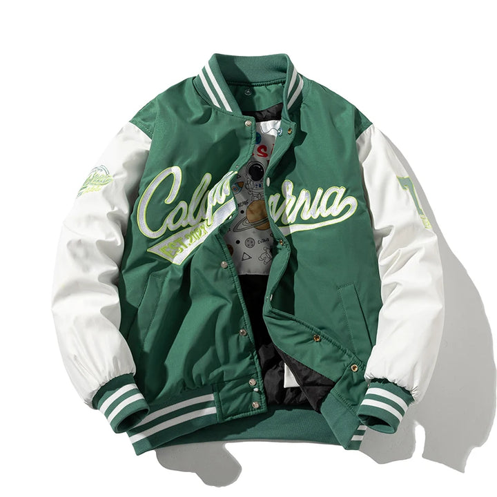 Bestickte College Jacke für Herren | Rückwärts